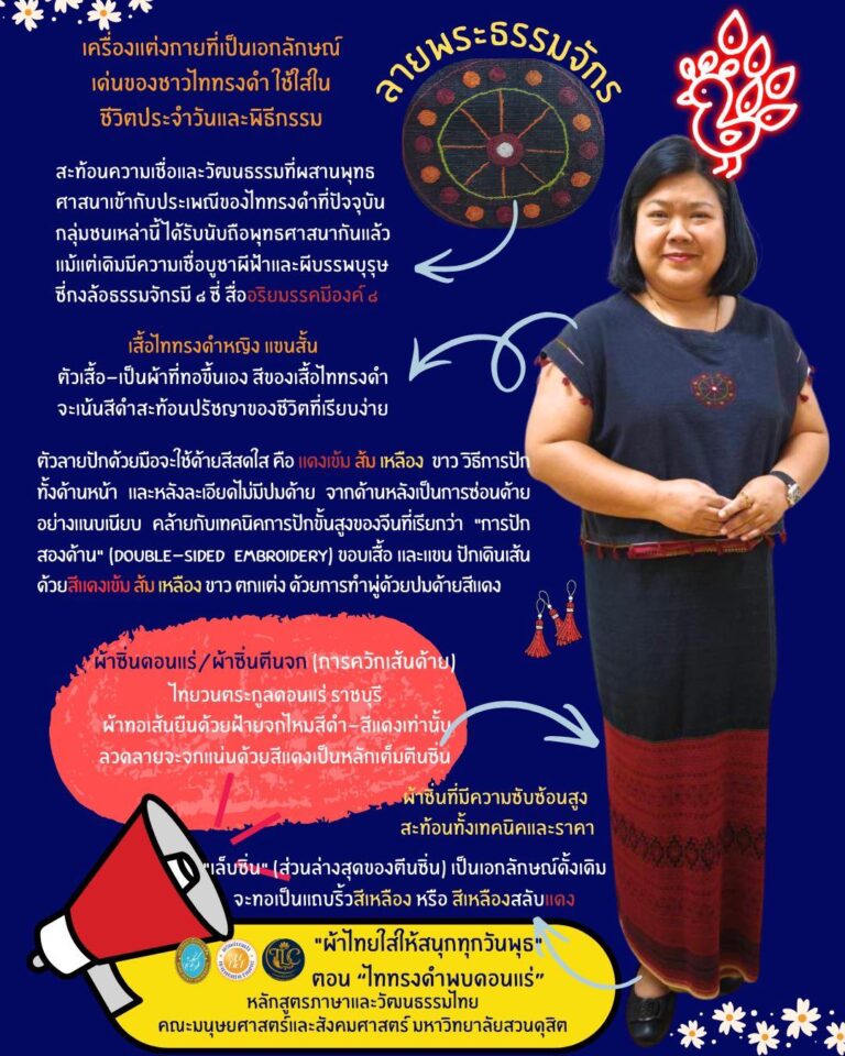 วันนี้หลักสูตรของเราให้ความรู้เรื่องชุดที่สวมใส่ มาเรียนรู้ด้วยกันค่ะ